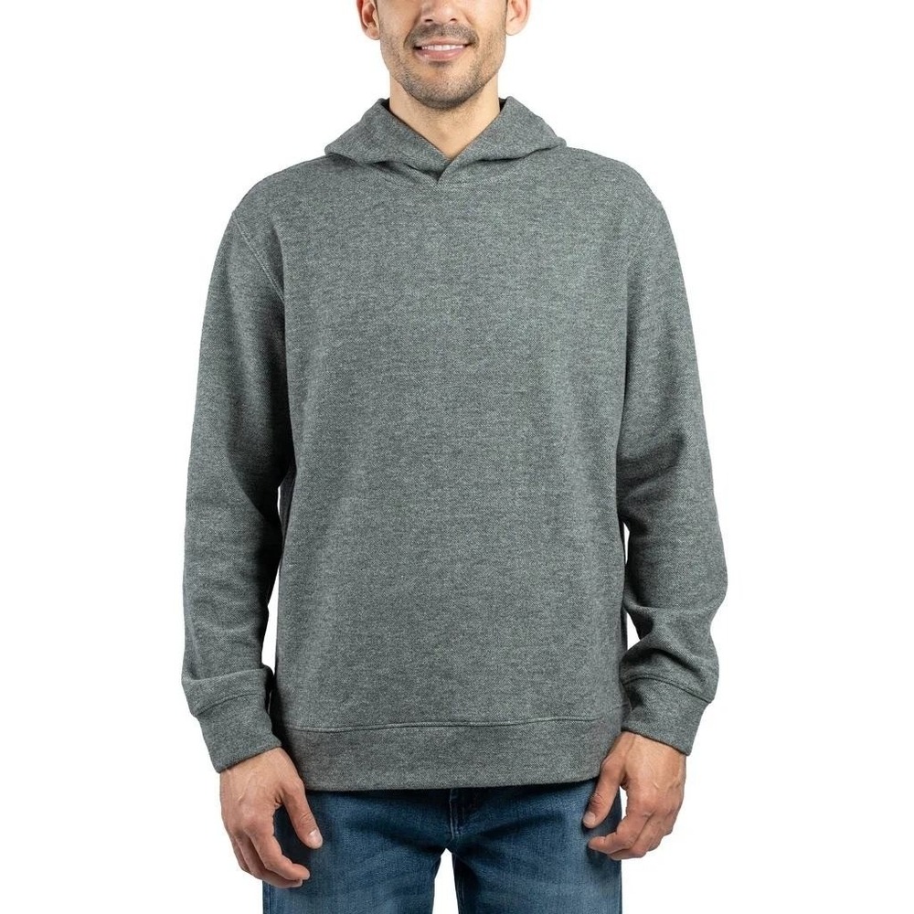 Jachs NY Pullover Hoodie Mens Small Gray New Textured Knit Wool Blend, Pockets